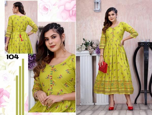 Trendy Golden All the best Rayon Designer Exclusive Kurti collection